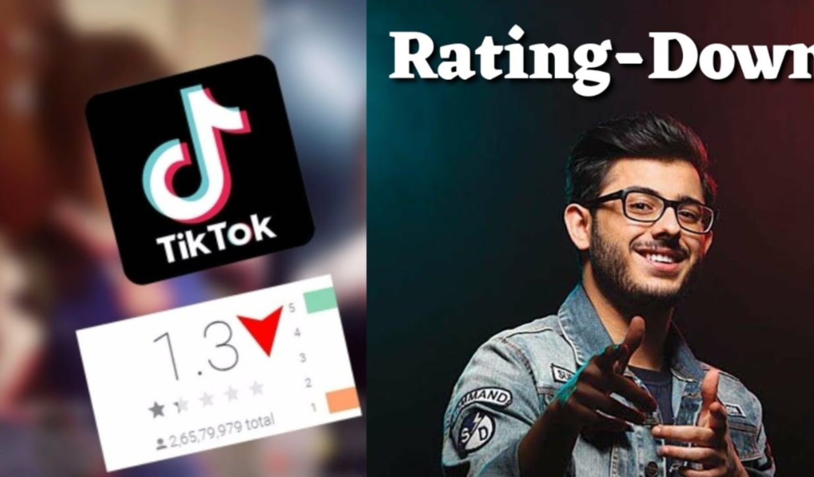 CarryMinati Effect Continues To Haunt TikTok Ratings.