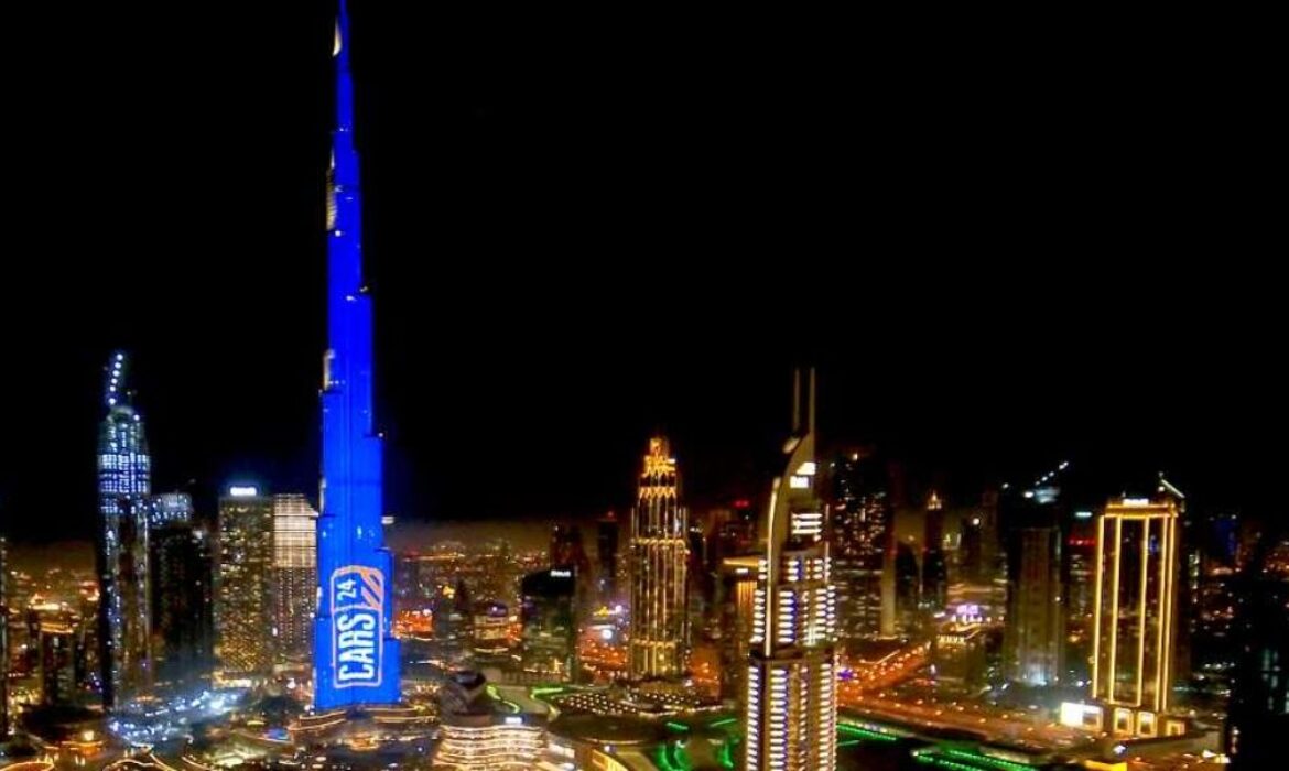 CARS24 Arrives In UAE With A Digital Campaign On Burj Khalifa!