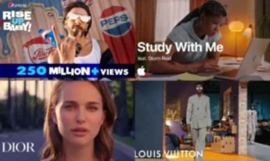 youtube, youtube advertising, advertisements, pepsi, apple, dior, louis vuitton, qatar airways skullcandy, brand marketing, advertisers, brand identity, customer loyalty, customer trust, headphones, emotion marketing, storytelling, AI, artificial intelligence, connected TV, CTV, marketing campaigns, FIFA World Cup Qatar 2022, YouTube advertisements, multifaceted, creativity, innovation, Natalie Portman, Ranveer Singh, Vishal Dadlani, Tanishk Bagchi Rosaline, Zendaya, Storm Reid, DJ Rodge, Cheb Khaled,
